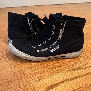 Superga Womens Cotu High Top Double Zip